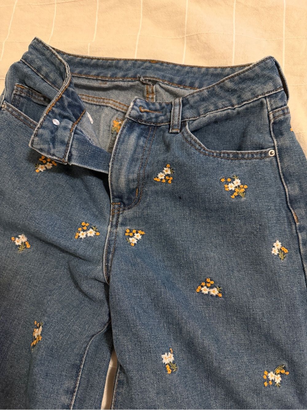 Cider floral jeans low rise - Size XXS - Picture 2 of 7